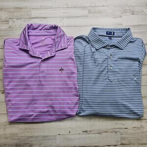 Lot of 2 Bluejack National Polo Golf Shirts Men's 2XL Tiger Woods Course XXL